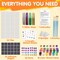 24 Magnetic Mini Tiles Art Kit, Creativity DIY Paint, Arts and Crafts for Kids, DIY Supplies for Party Favors, Family Activity, Birthday Present, Toys Gifts for Boys and Girls Ages3-12